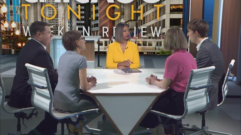 Brandis Friedman and guests on "Week in Review" on May 16, 2025. (WTTW News)
