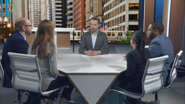 Nick Blumberg and guests on "Week in Review" on June 20, 2025. (WTTW News)