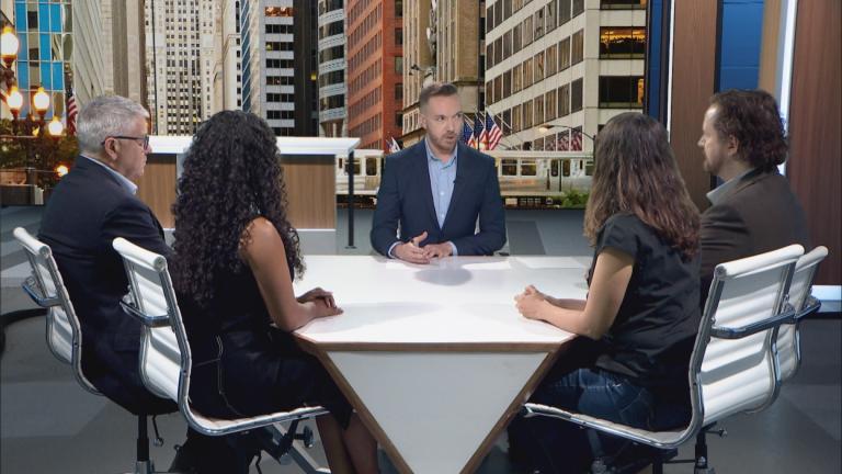 Nick Blumberg and guests on "Week in Review" on June 27, 2025. (WTTW News)