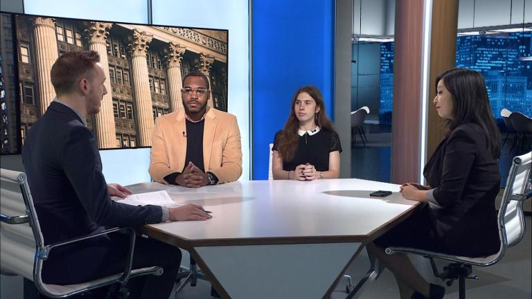 Nick Blumberg hosts "Week in Review" on Oct. 10, 2025. (WTTW News)