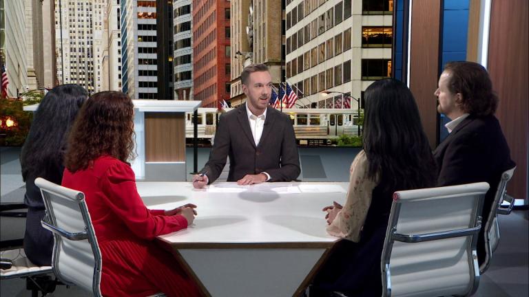 Nick Blumberg hosts the Oct. 17, 2025, episode of "Week in Review." (WTTW News)