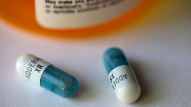 FILE - Adderall XR capsules are displayed on Friday, Feb. 24, 2023. (Jenny Kane / AP Photo, File)