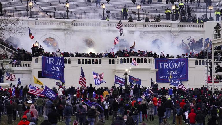 In this Wednesday, Jan. 6, 2021, file photo, violent protesters, loyal to President Donald Trump, storm the Capitol, in Washington. (AP Photo / John Minchillo, File)