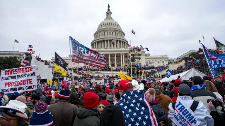 In this Jan. 6, 2021, file photo insurrections loyal to President Donald Trump rally at the U.S. Capitol in Washington. (AP Photo / Jose Luis Magana, File)