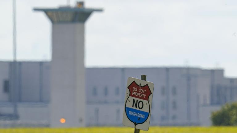 This Aug. 26, 2020, file photo shows the federal prison complex in Terre Haute, Ind. (AP Photo / Michael Conroy, File)