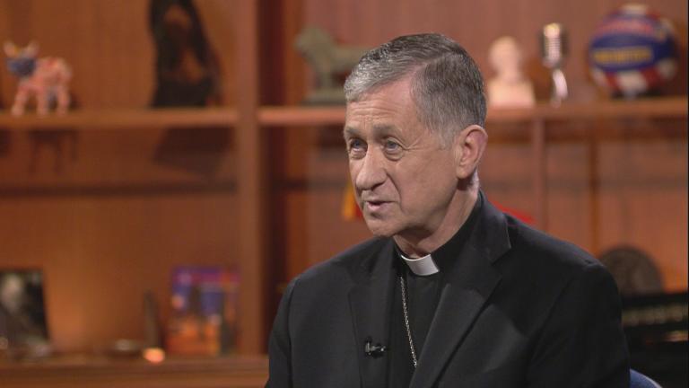 Cardinal Blase Cupich appears on “Chicago Tonight” on Oct. 1, 2018.