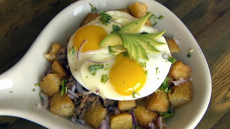 A dish at Caribella in Logan Square on Aug. 7, 2024. (WTTW News)