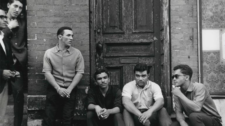 An image captured by Carlos Flores in 1971 showcases Puerto Rican life in Chicago. (Carlos Flores)