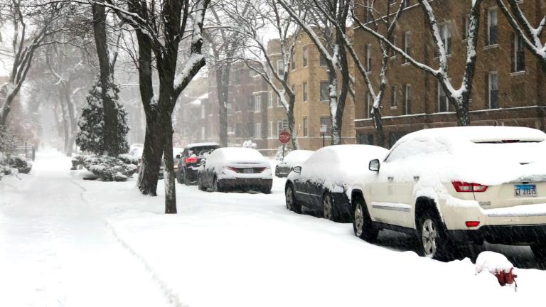 Another Groundhog Day storm, Feb. 2, 2022. (Patty Wetli / WTTW News)