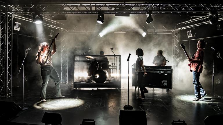 Cast of “Cambodian Rock Band.”  (Photo by Liz Lauren)