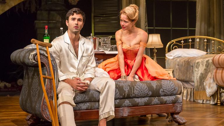 Anthony Bowden and Genevieve Angelson in “Cat on a Hot Tin Roof” (Credit: Brett Beiner Photograpahy)