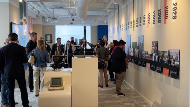 Chicago Board of Trade Building Museum, located at 141 W. Jackson, during a ribbon-cutting event on July 8, 2025. (Courtesy of R2 Companies)