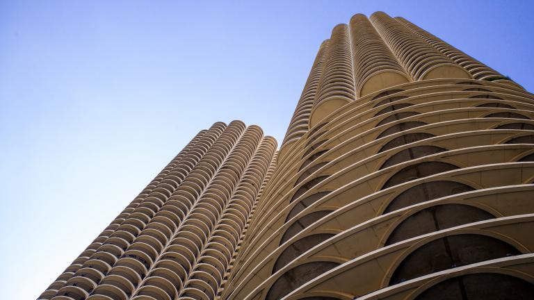 Marina City makes a cameo in the 2018 film “Rampage.” (Roman Boed / Flickr)