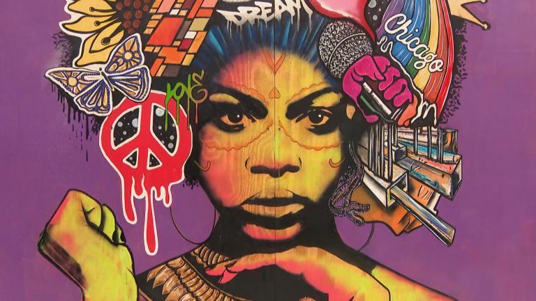 Many murals were painted in the wake of protests in Chicago over the summer of 2020. (WTTW News)