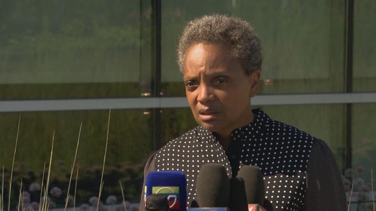 “We have to stand up and do a hell of a lot more than we’ve done in a very long time,” Chicago Mayor Lori Lightfoot said Monday, Aug. 5, 2019, following a violent weekend in Chicago and mass shootings that left more than 30 people dead in El Paso, Texas, and Dayton, Ohio.