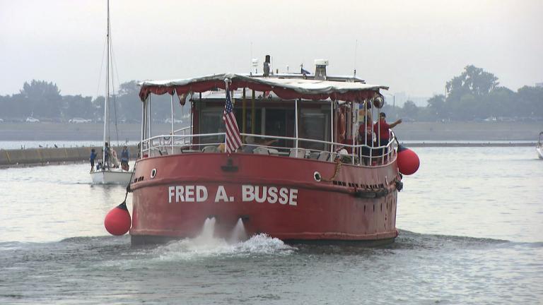As only one of two former fireboats that offer tours in the U.S., Fred A. Busse is a piece of Chicago history. (WTTW News)