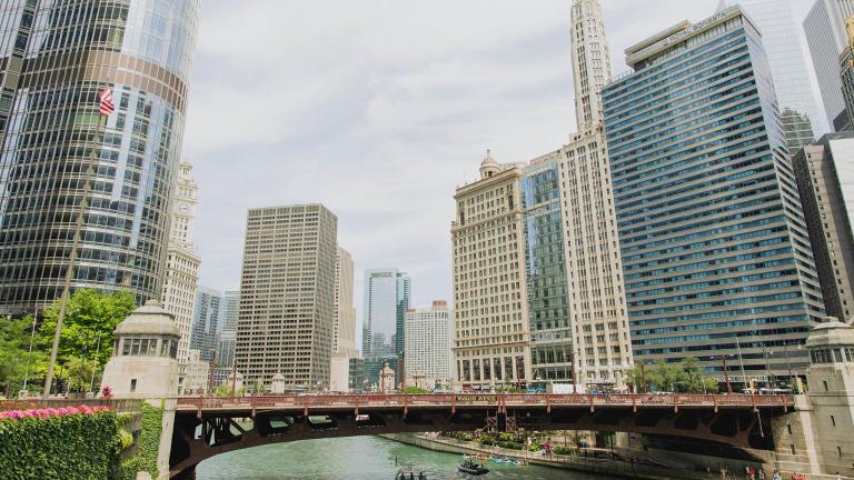 The Chicago skyline. (Michael Izquierdo / WTTW News)