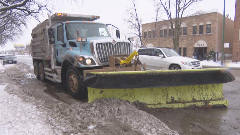 A Chicago snowplow is pictured in a file photo. (WTTW News)