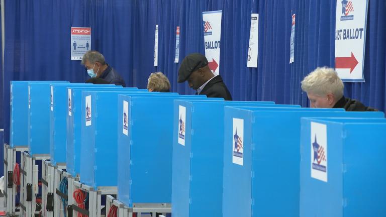Chicago voters cast their ballots on Nov. 7, 2022. (WTTW News)