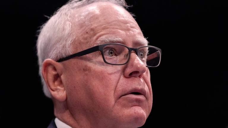 Minnesota Gov. Tim Walz speaks during a House Committee on Oversight and Government Reform hearing, June 12, 2025, at the U.S. Capitol in Washington. (AP Photo / Julia Demaree Nikhinson, File)