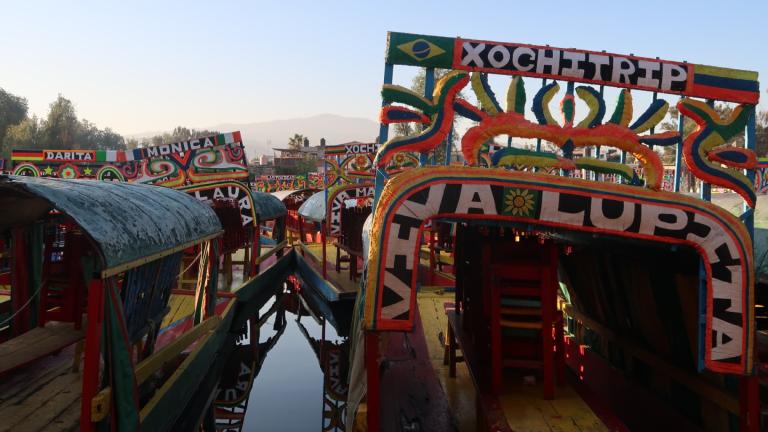 The waterways of Xochimilco, just south of Mexico City’s center. (Medill)