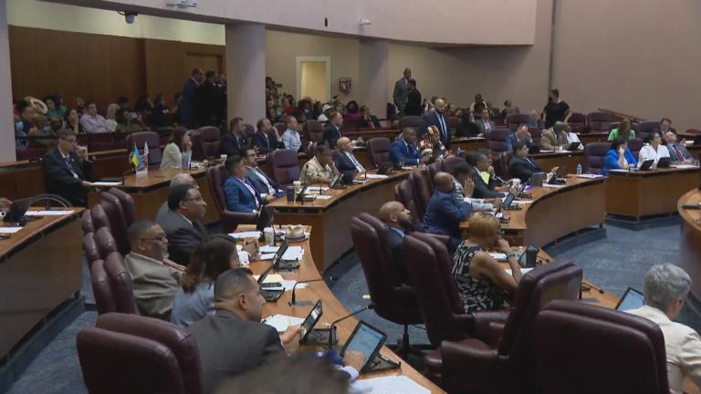 A Chicago City Council meeting on May 31, 2023. (WTTW News)