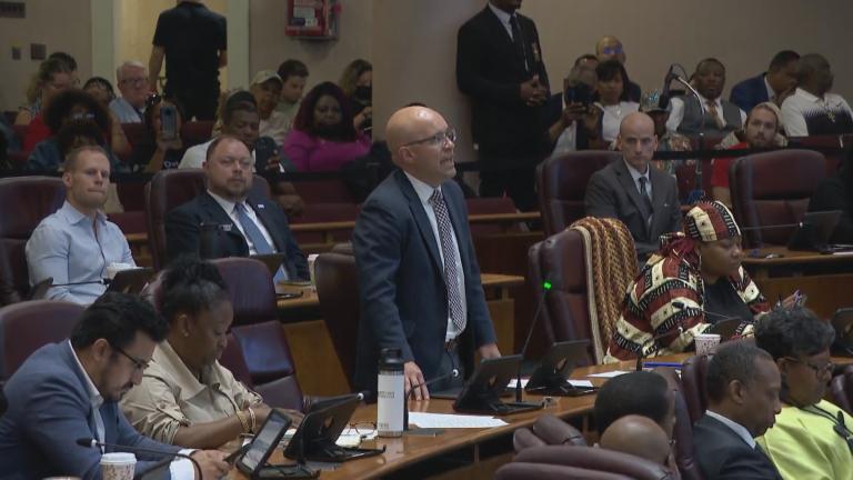 Members of the Chicago City Council at a meeting Wednesday, May 31, 2023. (WTTW News)