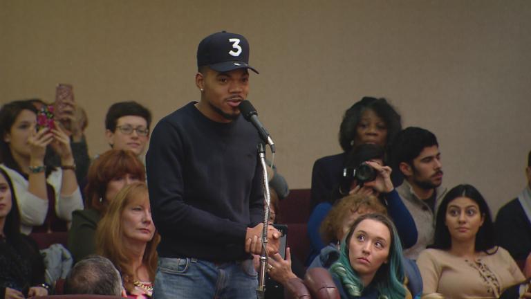 Chance the Rapper addresses City Council on Wednesday.