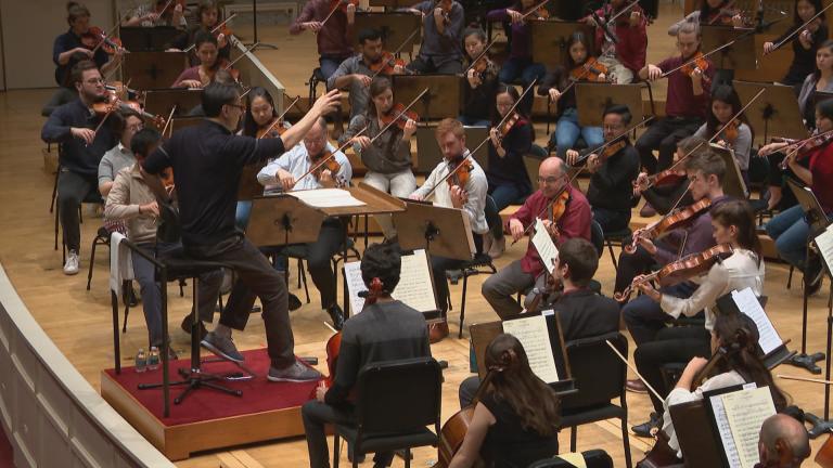 A rehearsal of the Civic Orchestra of Chicago. (WTTW News)