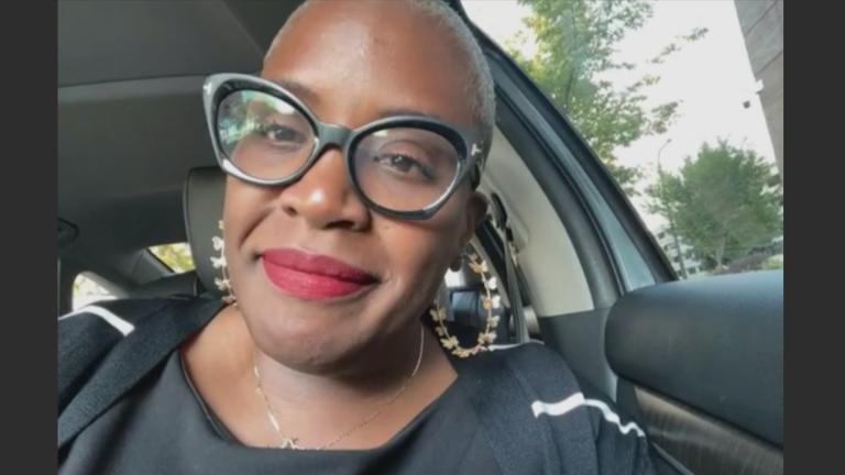 Cleopatra Cowley-Pendleton appears on “Chicago Tonight” on Sept. 27, 2022. (WTTW News)