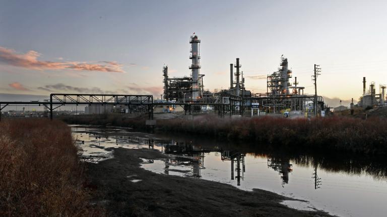 A view of the Suncor Energy oil refinery in Commerce City, Colo., on Nov. 23, 2020. (Rachel Ellis / The Denver Post via AP, File)