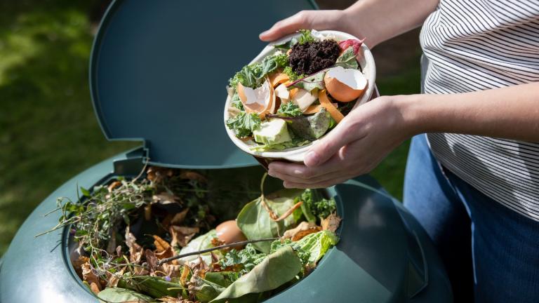 A compost bin is pictured in a file photo. (Daisy Daisy / iStock)