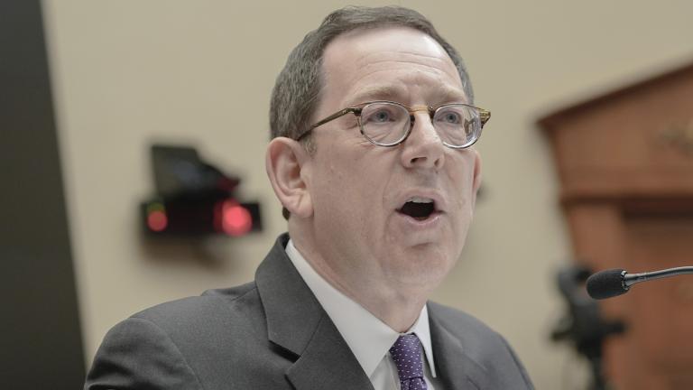 Northwestern University President Michael Schill testifies during a hearing of the House Committee on Education and the Workforce regarding pro-Palestinian protests on college campuses on Capitol Hill, Thursday, May 23, 2024, in Washington. (AP Photo / Mariam Zuhaib)