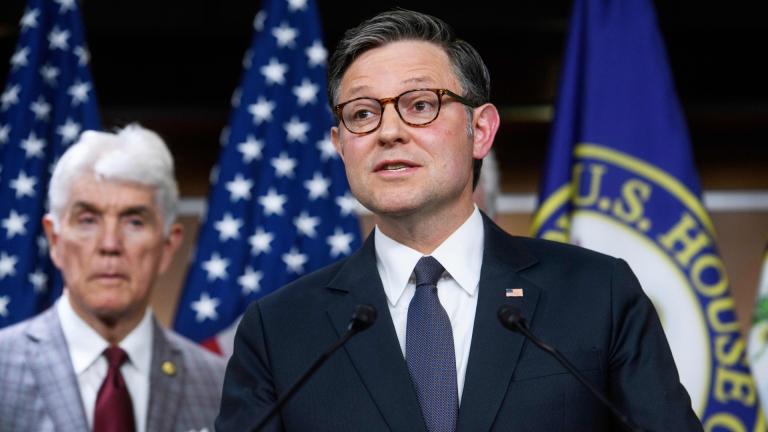  Speaker of the House Mike Johnson, R-La., speaks during a news conference at the Capitol, May 6, 2025, in Washington. (AP Photo / Rod Lamkey, Jr., File)