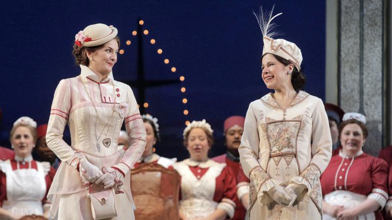 Marianne Crebassa, Ana María Martínez in “Cosi fan tutte.” (Credit: Cory Weaver)