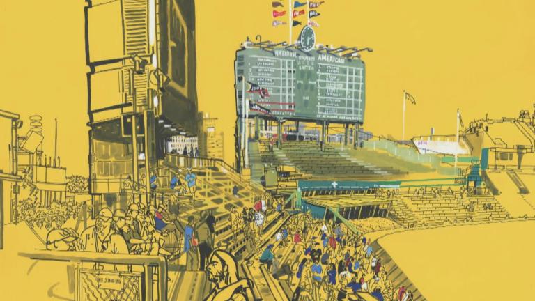 Artwork from Patrick Vale is on display at Gallery Victor in Chicago through Aug. 26, 2023. (WTTW News)