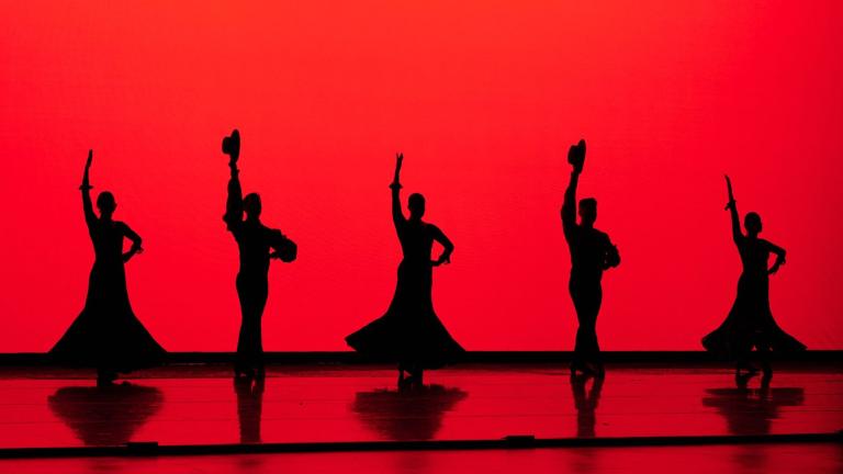 Ensemble Español Spanish Dance Theater performs at the Auditorium Theatre in Chicago. (Courtesy of Ensemble Español)