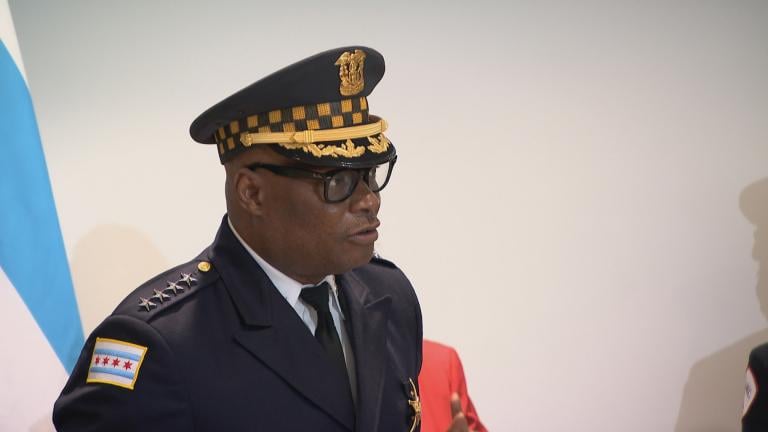 Mayor Lori Lightfoot and Chicago Police Superintendent David Brown announced the city’s strategy to prevent violence ahead of Memorial Day weekend, May 28, 2021 (WTTW News) 