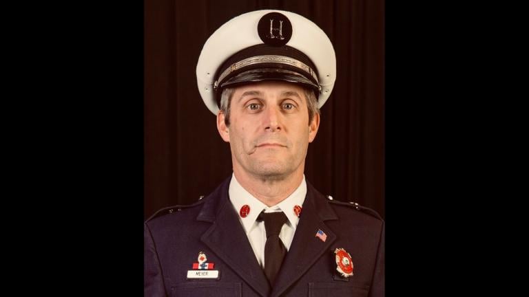 Captain David Meyer, 54, died from injuries after a garage collapsed from a fire in the Austin neighborhood on April 23, 2025. He joined the Chicago Fire Department in 1996. (Courtesy of Chicago Fire Department)