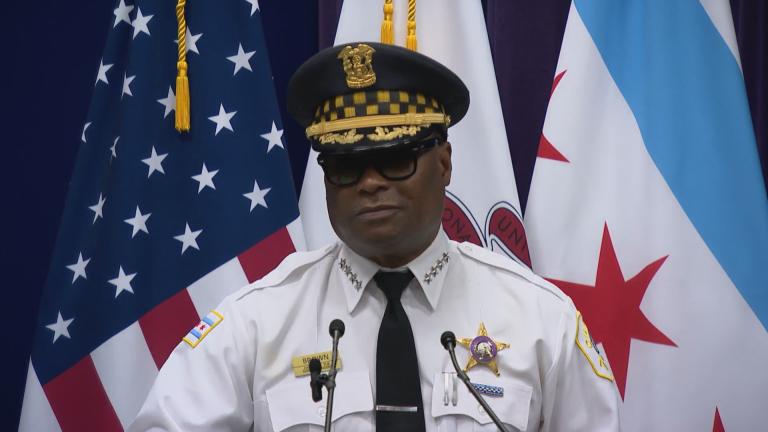 Police Superintendent David Brown speaks at a news conference on June 21, 2022. (WTTW News)