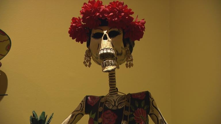 This year’s Día de Muertos exhibit at the National Museum of Mexican Art is titled “Memories & Offerings.” (WTTW News) 