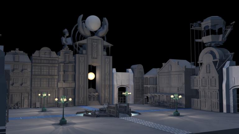 A still image from the video game “Soteria,” created at the Deep Games Laboratory at DePaul University’s School of Design.