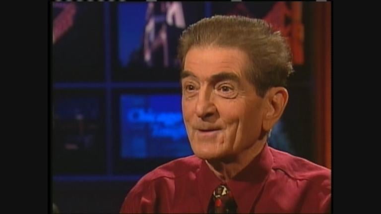 Dick Biondi appears on “Chicago Tonight” in 2003. (WTTW News)