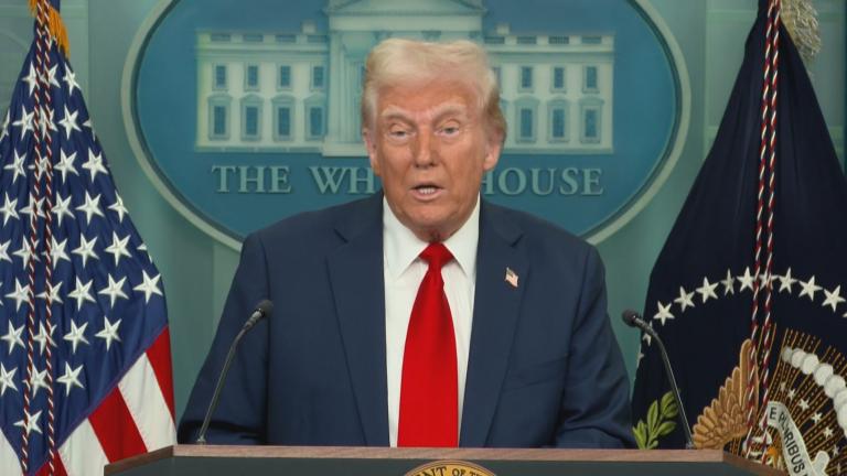 President Donald Trump is pictured in a file photo. (WTTW News via CNN)