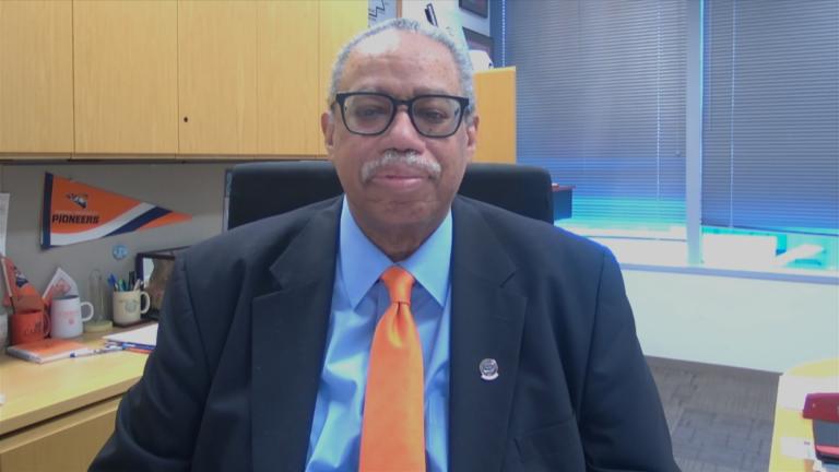 CTA President Norval Carter appears on “Chicago Tonight” on Aug. 3, 2022. (WTTW News)
