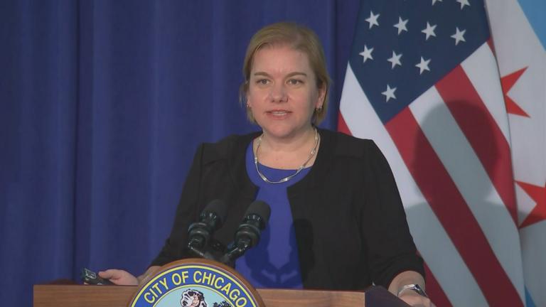 Dr. Allison Arwady, the commissioner of the Chicago Department of Public Health, provides an update on the city’s quarantine order on Tuesday, Sept. 15, 2020. (WTTW News) Dr. Allison Arwady, the commissioner of the Chicago Department of Public Health, provides an update on the city’s quarantine order on Tuesday, Sept. 15, 2020. (WTTW News)
