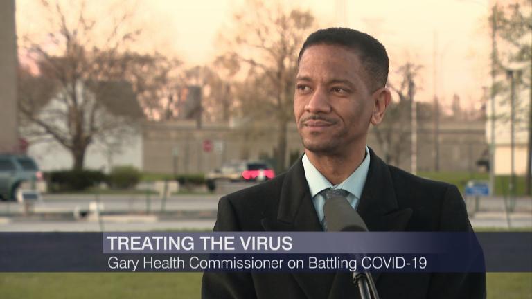 Dr. Roland Walker appears on “Chicago Tonight” on Thursday, April 30, 2020. (WTTW News)
