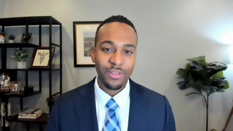 Although Dr. Cameron Webb is in the D.C. area now, he spent several years in Chicago when he went to law school at Loyola. (WTTW News) Although Dr. Cameron Webb is in the D.C. area now, he spent several years in Chicago when he went to law school at Loyola. (WTTW News)