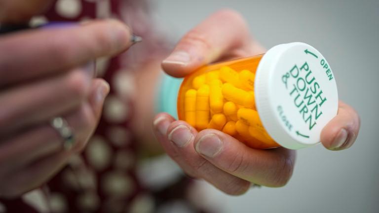 FILE - A prescription is filled, Friday, Jan. 6, 2023, in Morganton, N.C. A dose of patience may come in handy at the pharmacy counter this fall, as drug and staffing shortages haven’t gone away. (Chris Carlson / AP Photo, File)