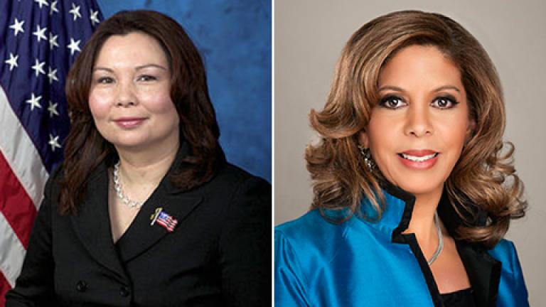 Tammy Duckworth, left, and Andrea Zopp